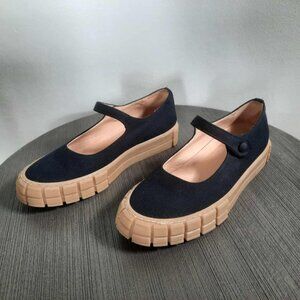 Anthropologie 39 Kiki Mary Jane Platform Flats in Black